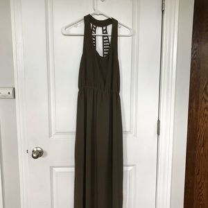 Green maxi dress NWT